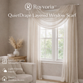 Royvoria™ QuietDrape Layered Window Scarf