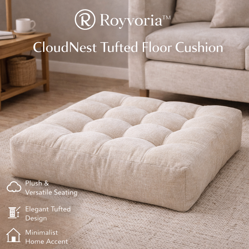 Royvoria™ CloudNest Tufted Floor Cushion